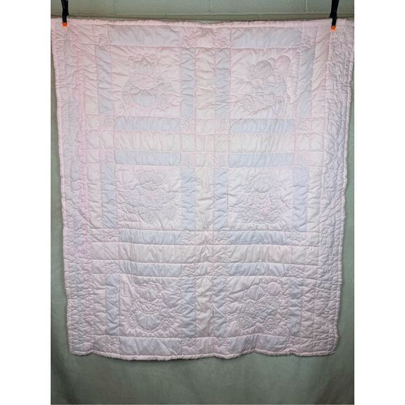 Vintage 1990s Teddy Bear Baby Quilt - Picture 6 of 7